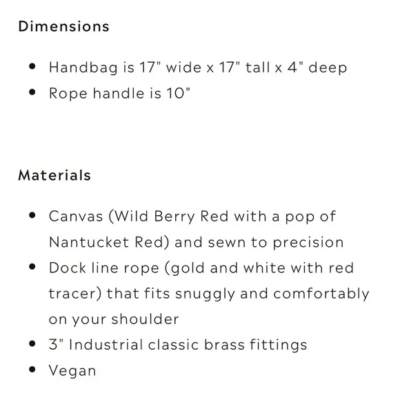 *NWT*RARE* Wildwood Oyster Co. Large Nantucket 2-Tone Canvas Handbag w/ Dustbag - Picture 4 of 15